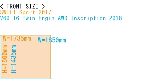 #SWIFT Sport 2017- + V60 T6 Twin Engin AWD Inscription 2018-